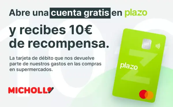 10€ GRATIS con la tarjeta gratuita Plazo 10€ GRATIS con la tarjeta gratuita Plazo