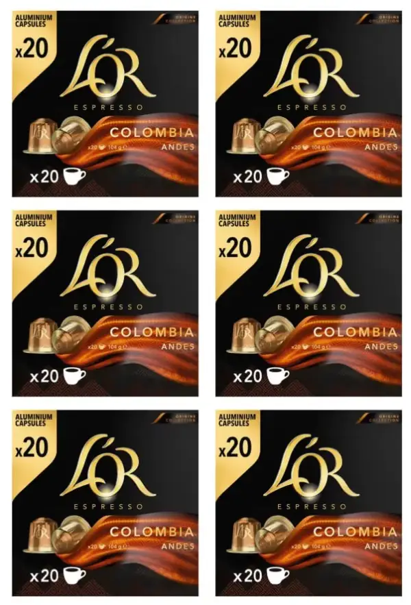 120 Cápsulas L'Or Espresso Colombia 120 Cápsulas L'Or Espresso Colombia