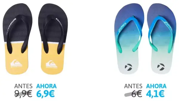 Descuentos en chanclas Quiksilver y DC Shoes Descuentos en chanclas Quiksilver y DC Shoes