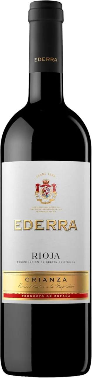 75cl Vino tinto DO Rioja 100% Tempranillo Ederra Crianza 75cl Vino tinto DO Rioja 100% Tempranillo Ederra Crianza