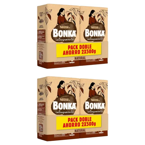 4 x 500gr Bonka Café Molido Natural 4 x 500gr Bonka Café Molido Natural