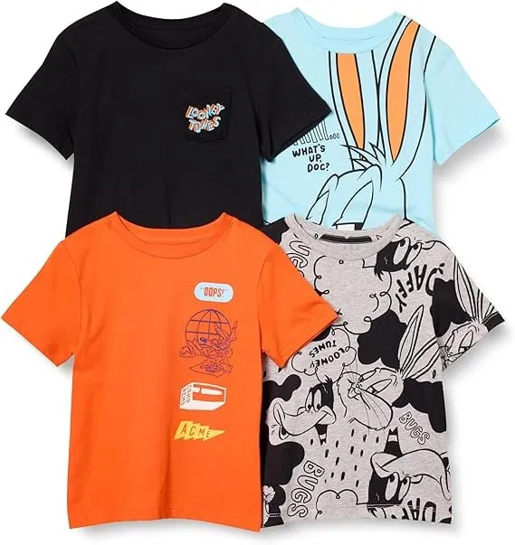 4 camisetas de manga corta 4 camisetas de manga corta