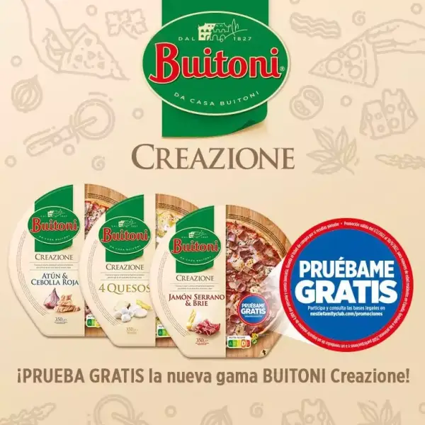 Prueba las nuevas pizzas Buitoni Creazione Prueba las nuevas pizzas Buitoni Creazione