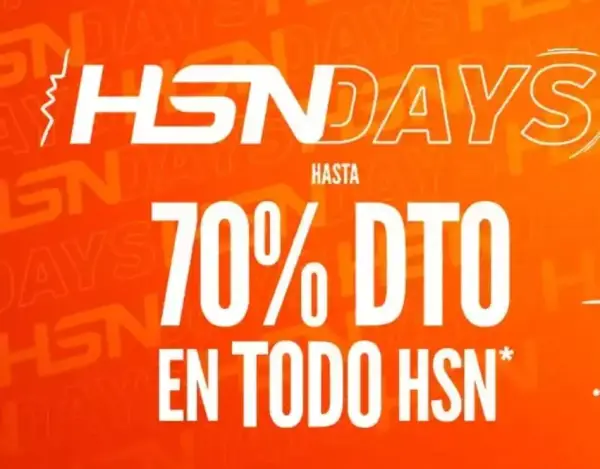 Hasta 70% Dto. en TODO HSN Hasta 70% Dto. en TODO HSN