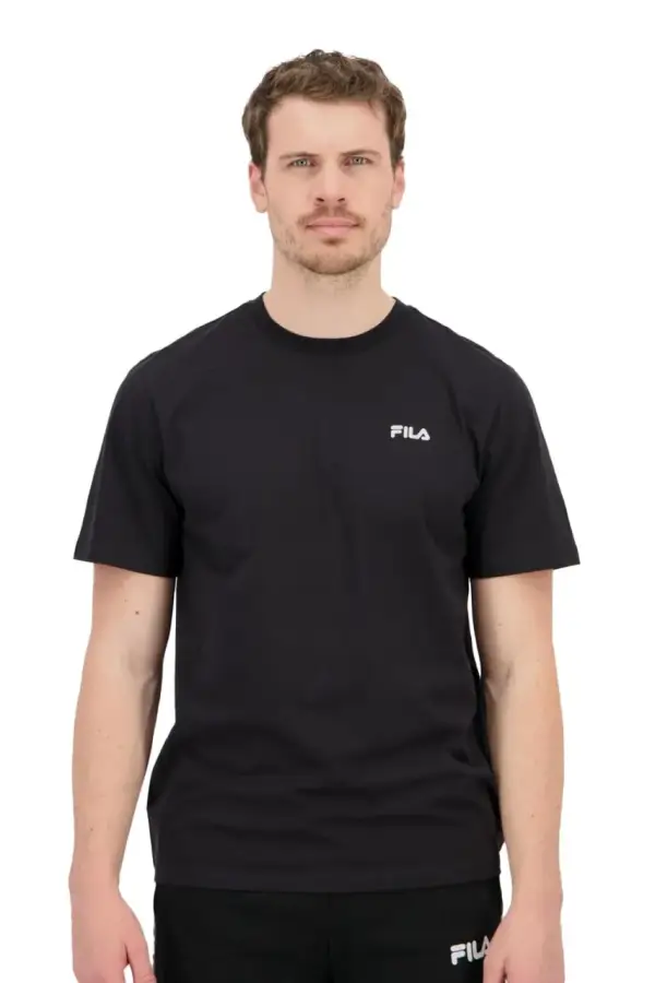 Camiseta Algodón Hombre Negro Fila Essentials 1 Camiseta Algodón Hombre Negro Fila Essentials 1