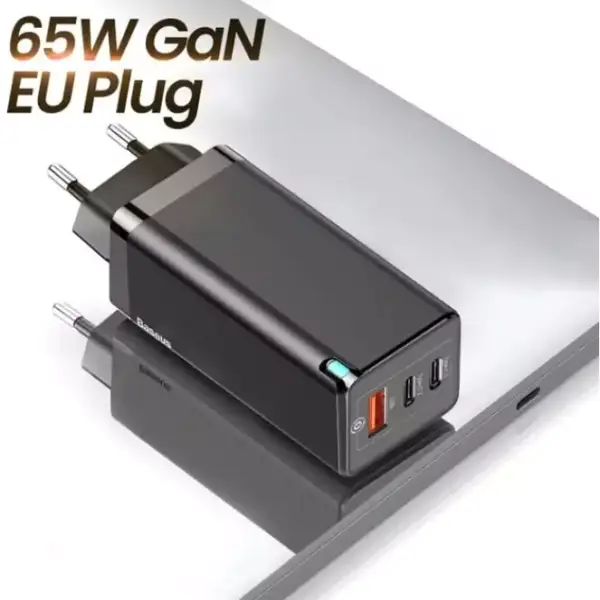 Cargador QC Baseus 65W GaN Cargador QC Baseus 65W GaN