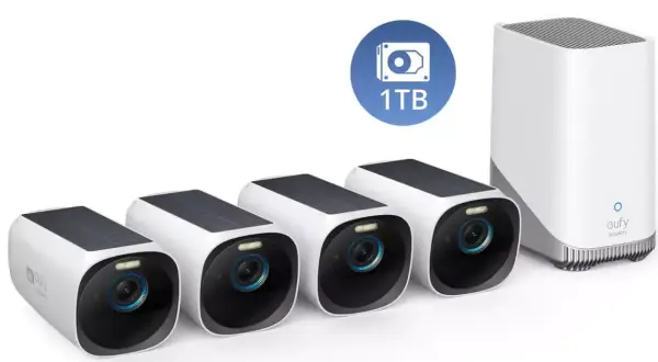 Pack 4 Cámaras + Servidor Almacenamiento 1TB Eufy S330 Pack 4 Cámaras + Servidor Almacenamiento 1TB Eufy S330