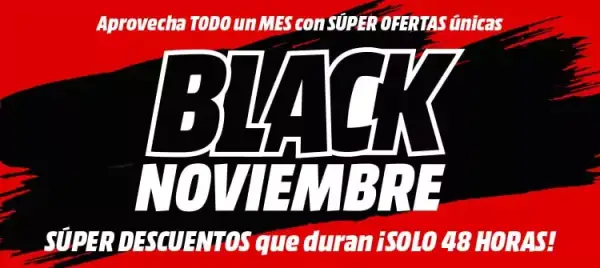 Todo un mes con ofertas únicas en el Black Noviembre de MediaMarkt Todo un mes con ofertas únicas en el Black Noviembre de MediaMarkt