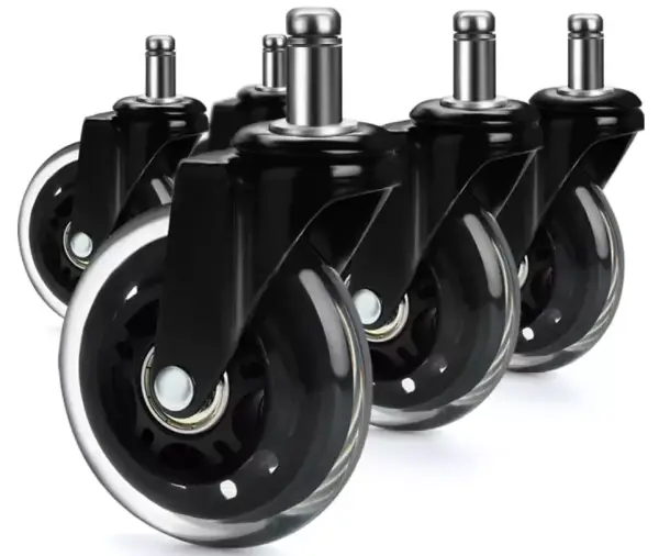 5x Ruedas giratorias para sillas 5x Ruedas giratorias para sillas