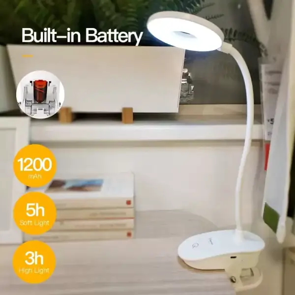 Lámpara de escritorio recargable LED Lámpara de escritorio recargable LED