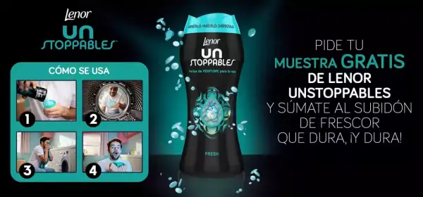 Muestra de Lenor Unstoppables "Perlas de Perfume" Muestra de Lenor Unstoppables "Perlas de Perfume"
