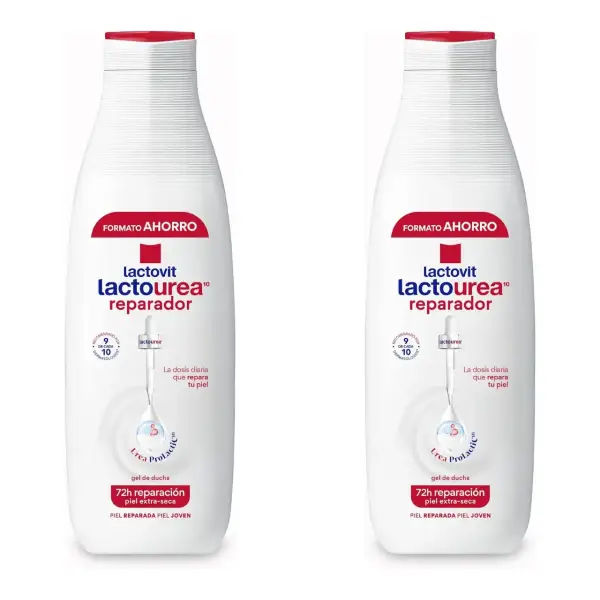 2x 750 ml Gel de Ducha Reparador Lactourea Lactovit 2x 750 ml Gel de Ducha Reparador Lactourea Lactovit