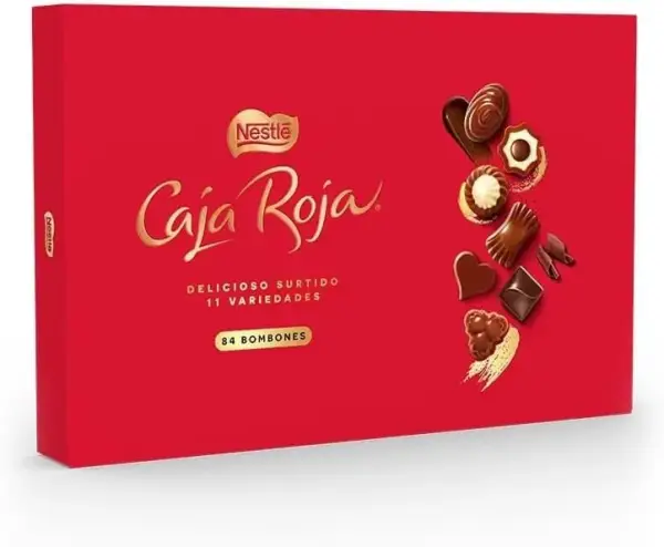 Caja de bombones Nestlé Caja Roja de 800g Caja de bombones Nestlé Caja Roja de 800g