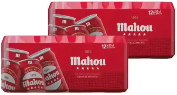12x33cl Cerveza Mahou 5 Estrellas 12x33cl Cerveza Mahou 5 Estrellas