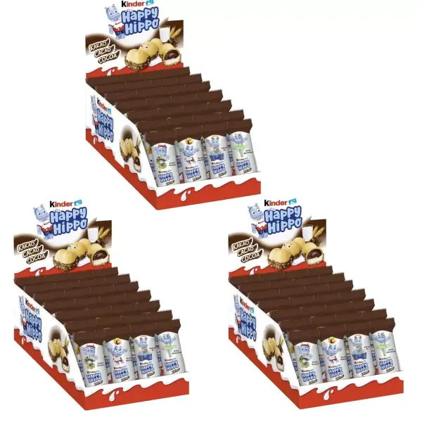 3x 28 Kinder Happy Hippo de Cacao 3x 28 Kinder Happy Hippo de Cacao