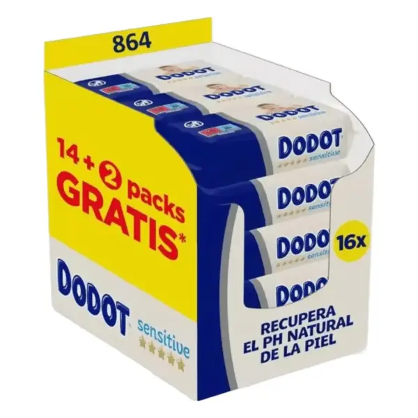 864 Toallitas Dodot Sensitive 864 Toallitas Dodot Sensitive