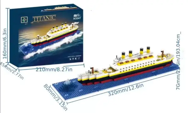 Bloques de construcción Titanic mediano Bloques de construcción Titanic mediano