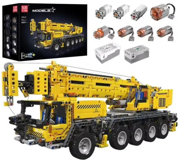 Bloques de construcción Mould King grúa móvil motorizada Bloques de construcción Mould King grúa móvil motorizada