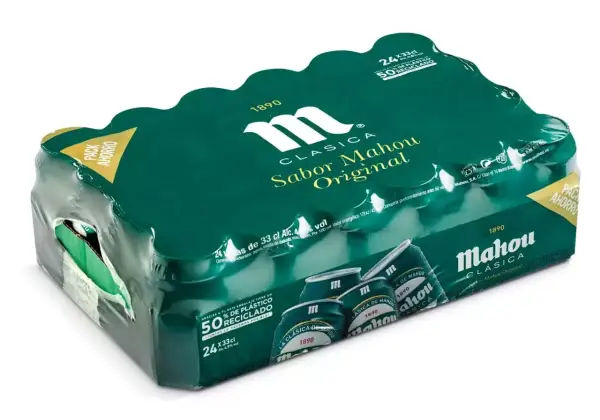 Pack 24 latas cerveza Mahou clásica 33cl Pack 24 latas cerveza Mahou clásica 33cl