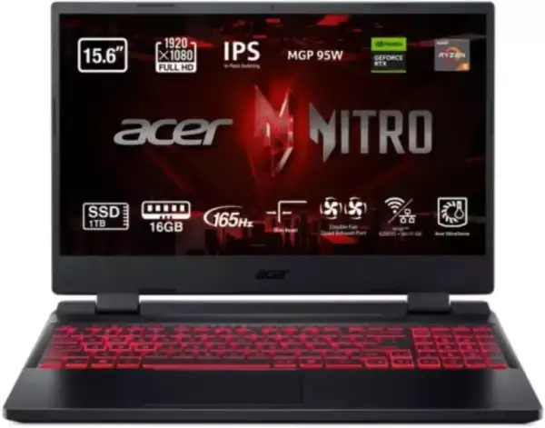 Acer Nitro Ryzen 5 16GB 1TB RTX3050Ti 15,6" 165Hz Acer Nitro Ryzen 5 16GB 1TB RTX3050Ti 15,6" 165Hz