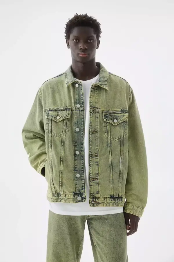 Chaqueta vaquera Oversize efecto Overdye Chaqueta vaquera Oversize efecto Overdye