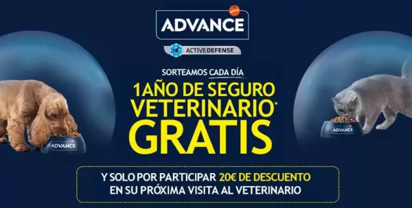 20€ GRATIS para el veterinario comprando Advance 20€ GRATIS para el veterinario comprando Advance