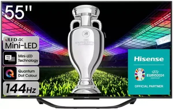 SmartTV Hisense 55" Mini-LED 144Hz UHD 4K SmartTV Hisense 55" Mini-LED 144Hz UHD 4K