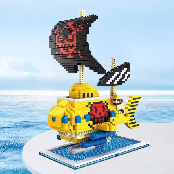 Bloques de construcción 3D Barco Pirata oceánico 1520pcs Bloques de construcción 3D Barco Pirata oceánico 1520pcs