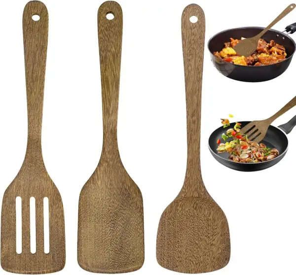 3 utensilios de cocina madera de 30cm 3 utensilios de cocina madera de 30cm