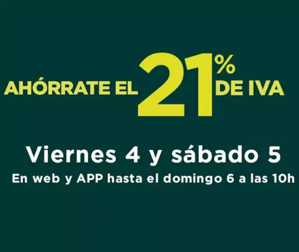 Días sin IVA en El Corte Inglés (4 y 5 de junio) Días sin IVA en El Corte Inglés (4 y 5 de junio)