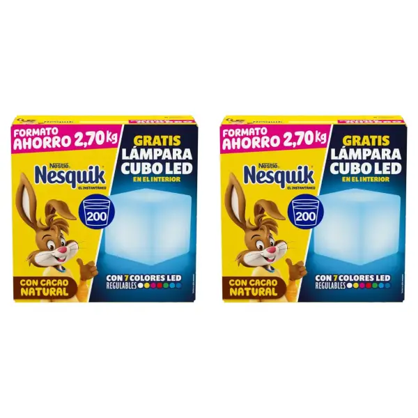2 cajas de 2.7kg Nesquik + auriculares inalámbricos 2 cajas de 2.7kg Nesquik + auriculares inalámbricos