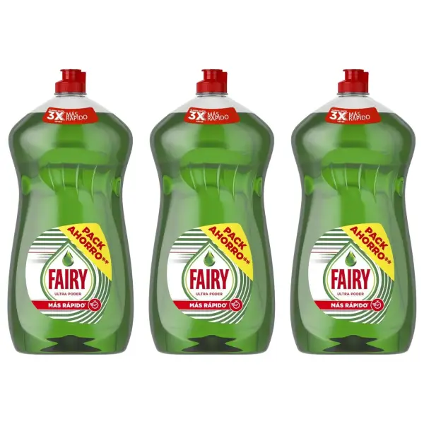 3 Lavavajillas Líquido Fairy Ultra Original 1250ML 3 Lavavajillas Líquido Fairy Ultra Original 1250ML
