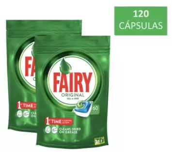 120 cápsulas para lavavajilla Fairy "Todo en 1" 120 cápsulas para lavavajilla Fairy "Todo en 1"