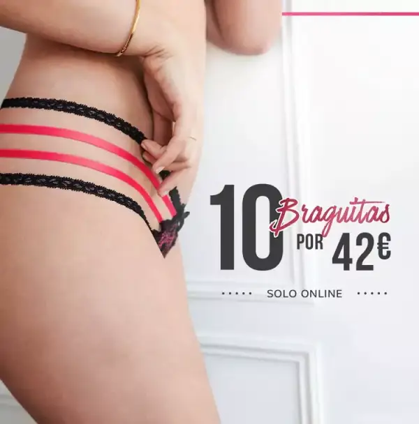 10 Braguitas (+150 diferentes a elegir) Hunkemöller 10 Braguitas (+150 diferentes a elegir) Hunkemöller