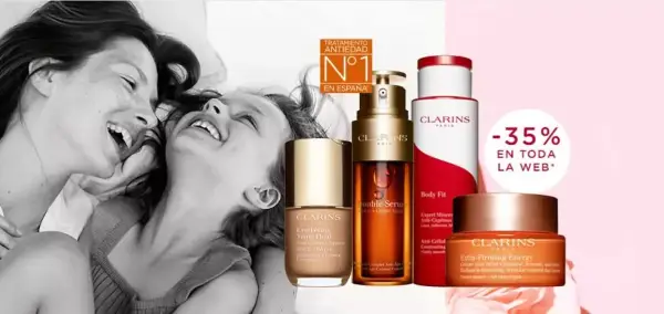 35% de descuento en Clarins 35% de descuento en Clarins