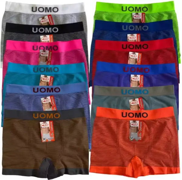 Pack de 12 calzoncillos boxer UOMO Pack de 12 calzoncillos boxer UOMO