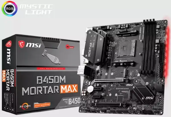 Placa Base MSI B450M Mortar MAX Placa Base MSI B450M Mortar MAX