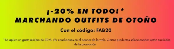 20% Dto. en TODO en pedidos +30€ en Asos 20% Dto. en TODO en pedidos +30€ en Asos