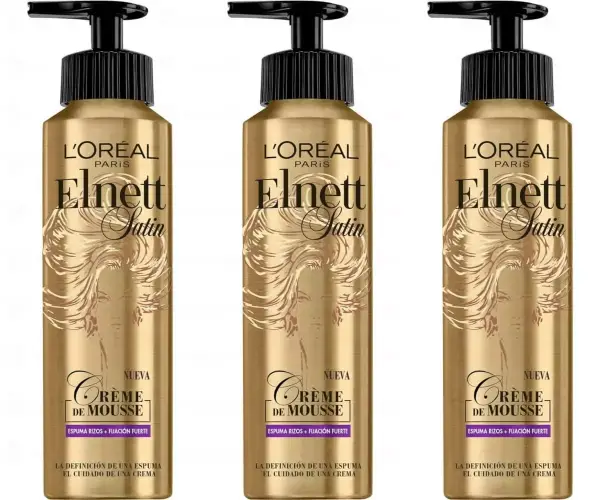 Pack de 3 espuma para pelo L'Oréal Paris Elnett Mousse Pack de 3 espuma para pelo L'Oréal Paris Elnett Mousse