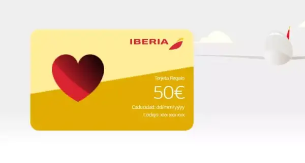 Hasta 15% Dto. en tarjeta de regalo Iberia Hasta 15% Dto. en tarjeta de regalo Iberia