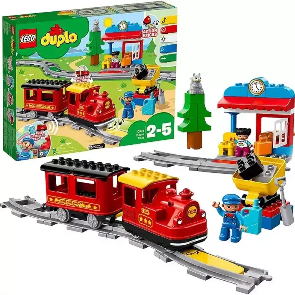 Tren de Vapor Duplo con vagón de pasajeros Lego Tren de Vapor Duplo con vagón de pasajeros Lego