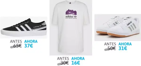 Hasta 70% Dto. en ropa, calzado y accesorios Adidas Hasta 70% Dto. en ropa, calzado y accesorios Adidas
