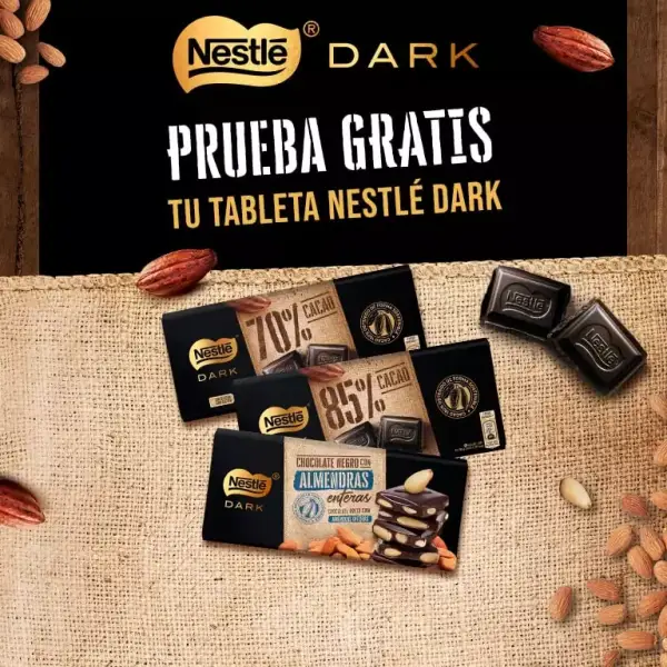Prueba las variedades Nestlé Dark (Reembolso) Prueba las variedades Nestlé Dark (Reembolso)