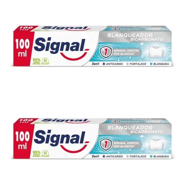 2x100ml Pasta de Dientes Blanqueador Signal 2x100ml Pasta de Dientes Blanqueador Signal