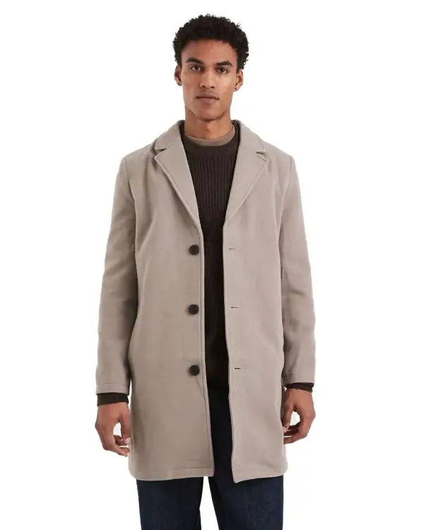 Chaqueta de vestir beis abotonada Brave Soul Chaqueta de vestir beis abotonada Brave Soul
