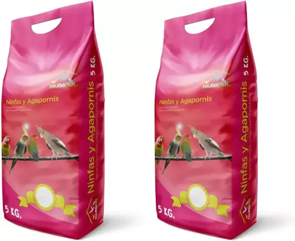 2x Saco Faunamix de 5KG para Ninfas y Agapornis 2x Saco Faunamix de 5KG para Ninfas y Agapornis