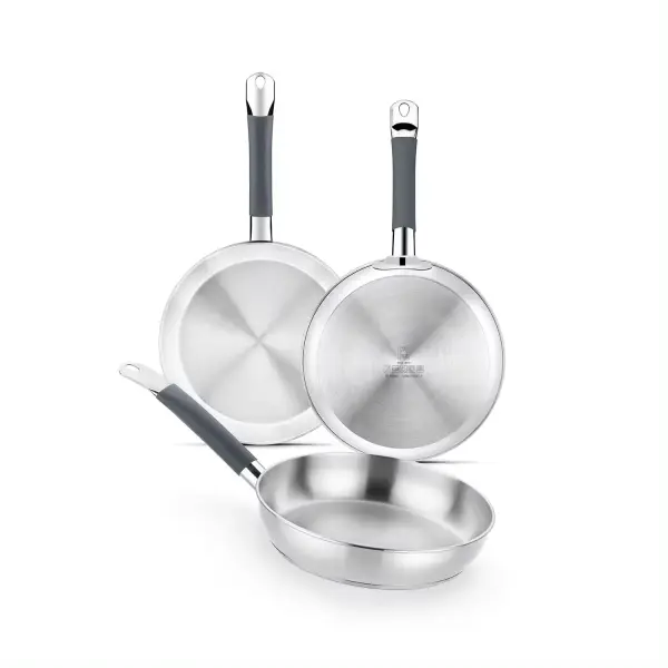 Set BRA Master 3 Sartenes Acero Inoxidable 18/10 (20-24-26 cm) Set BRA Master 3 Sartenes Acero Inoxidable 18/10 (20-24-26 cm)