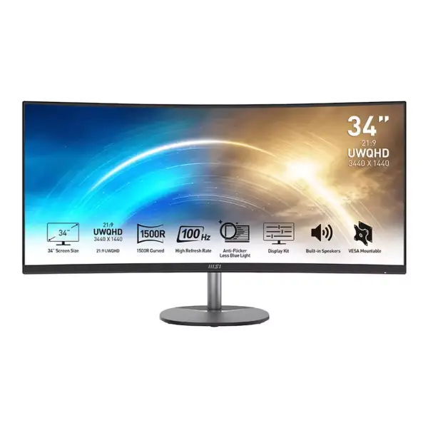 Monitor Ultrawide MSI 34" PRO UWQHD 100Hz Monitor Ultrawide MSI 34" PRO UWQHD 100Hz