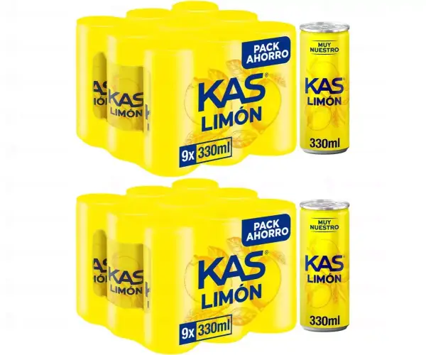 Pack de 18 x 33cl Kas Limón Pack de 18 x 33cl Kas Limón