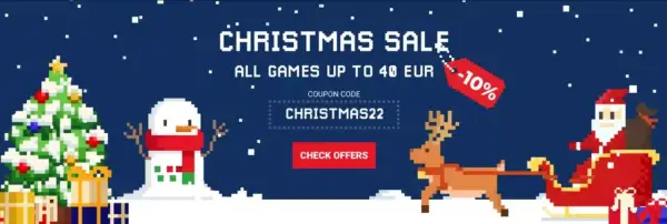 Christmas Sale en Gamivo: Cupón 10% de DTO en TODOS los juegos (Hasta 40€) Christmas Sale en Gamivo: Cupón 10% de DTO en TODOS los juegos (Hasta 40€)